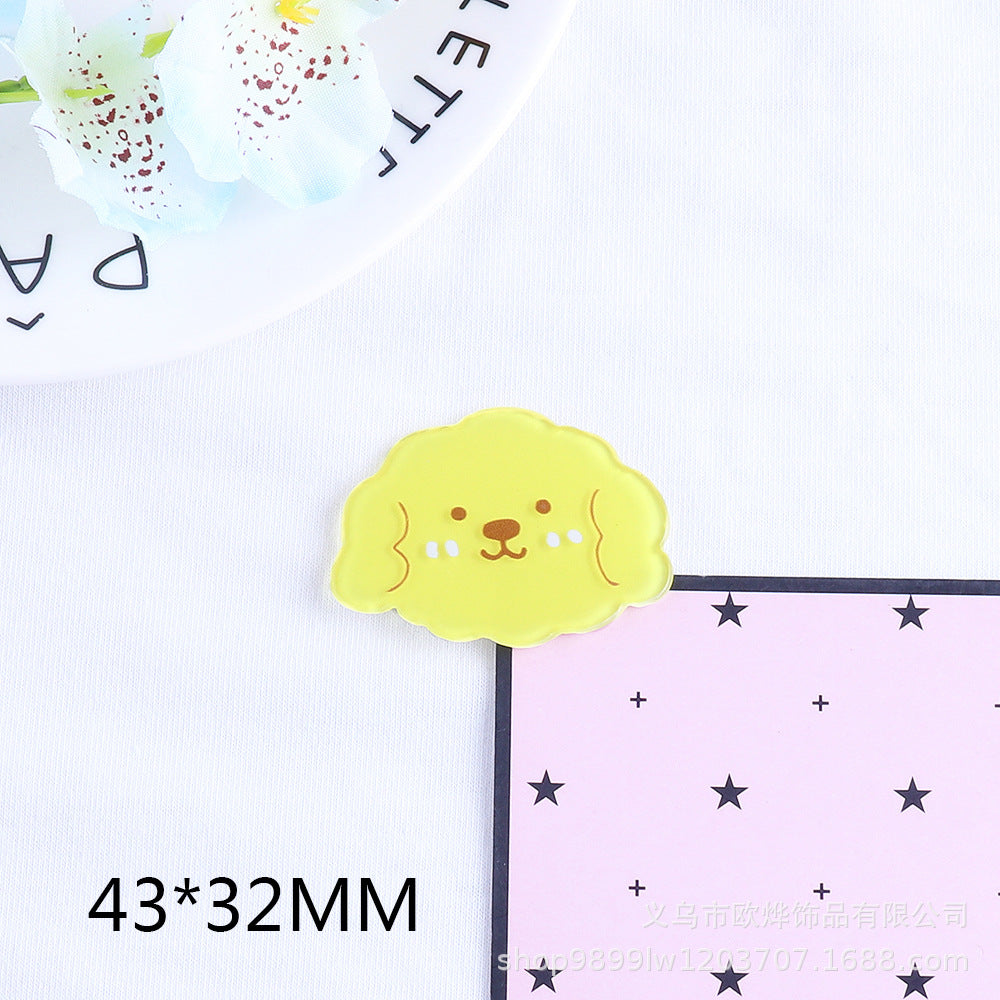 Wholesale Random 50pcs/pack  Cartoon Summer Acrylic Flatback