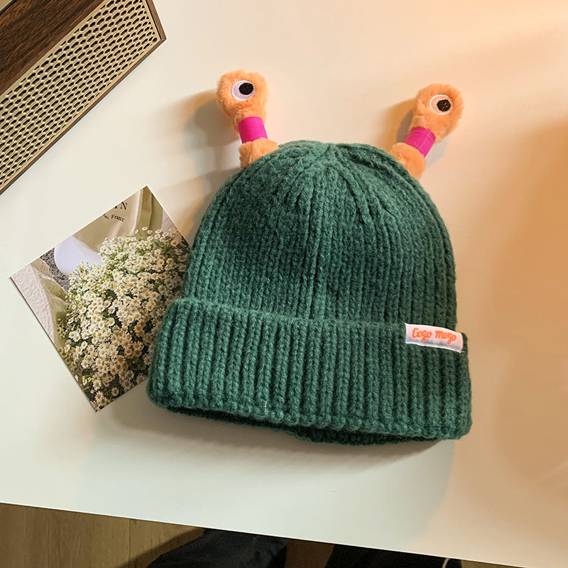 Wholesale Cute and Funny Frog Knitted Woolen Hat