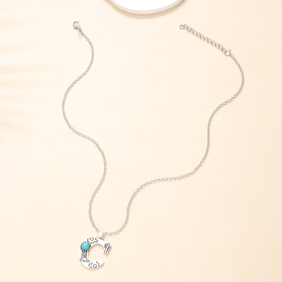 Wholesale Alloy English letter necklace western style