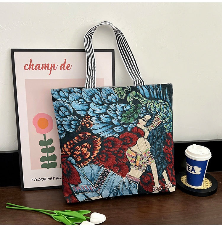 Wholesale Vintage Ethnic Style Canvas Bag