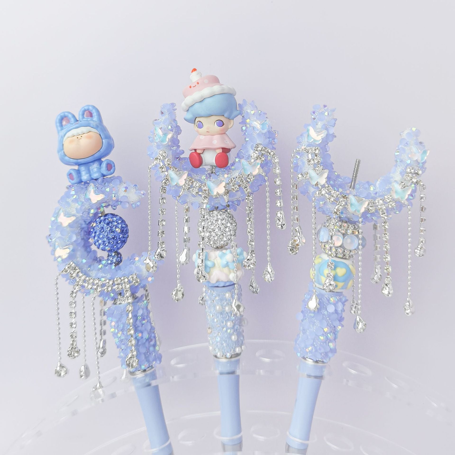 Wholesale Heavy Industry Wings Moon bling Cute Pen Acrylic Beads