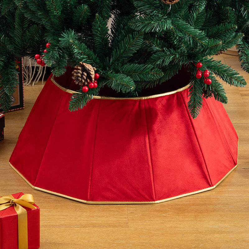 Wholesale Fabric Christmas Tree Skirt Base decoration Props