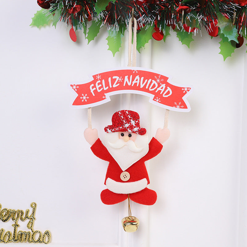 Wholesale Christmas Ornaments Cartoon Santa Claus Snowman Decoration