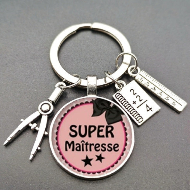 Wholesale Time Gem Pendant Keychain Graduation Season Gift