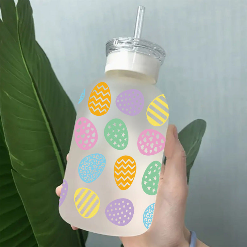 Wholesale Easter cartoon egg rabbit 16oz Cup UV DTF Wraps