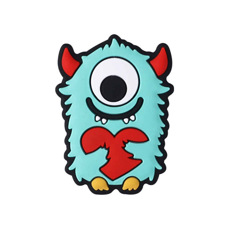 Wholesale 20pcs  Cute Monster Silicone Beads Focal Beads