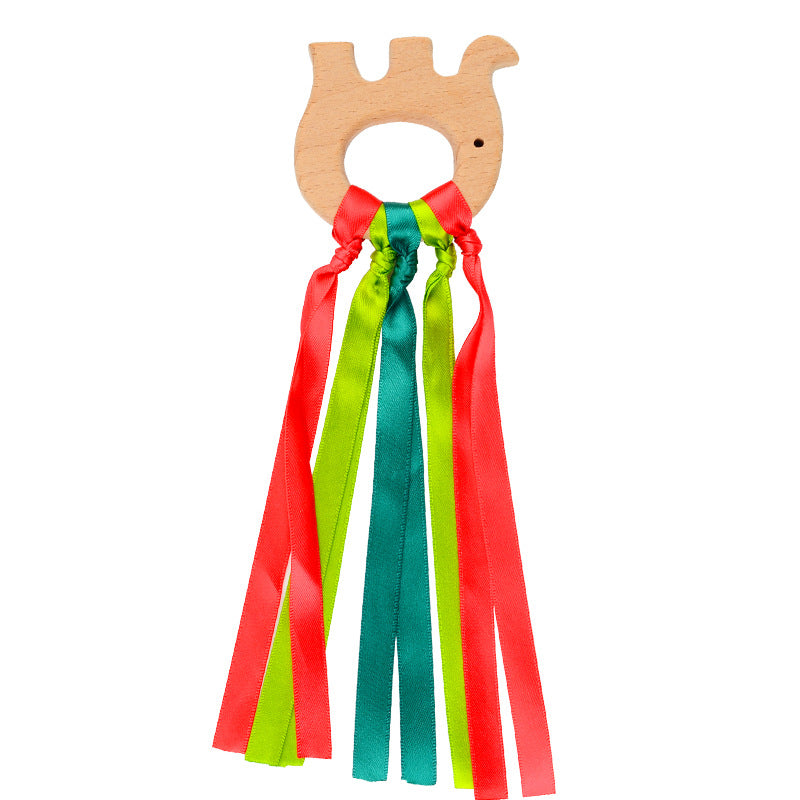 Wholesale Baby Colorful Beech Wood Baby Teether Toys