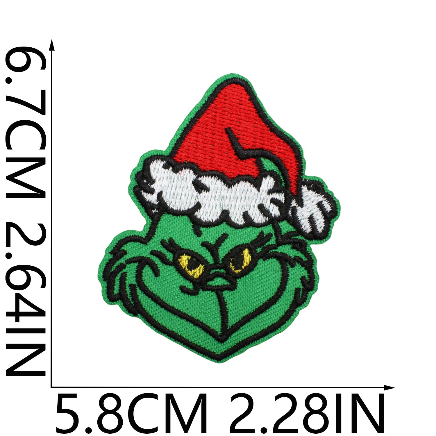 Wholesale Embroidered Christmas Patch Funny Holiday Design Polyester Thread Applique For Clothing Resale  OLY Exclusive