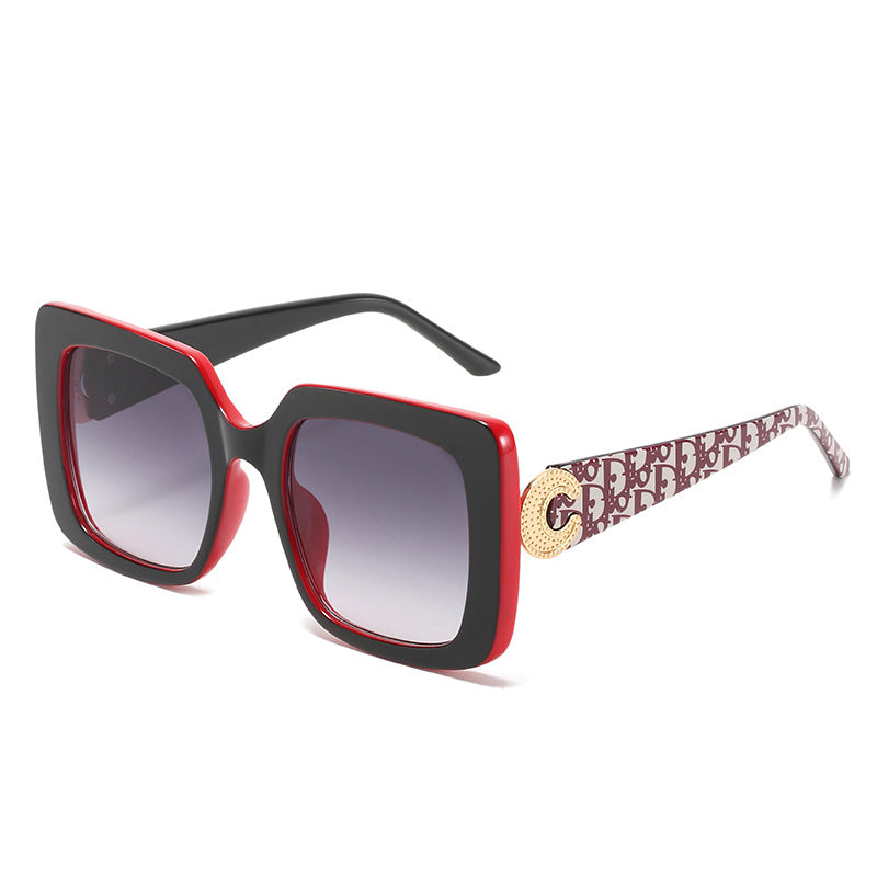 Wholesale Square Frame Trendy Natural Large Frame Sunglasses