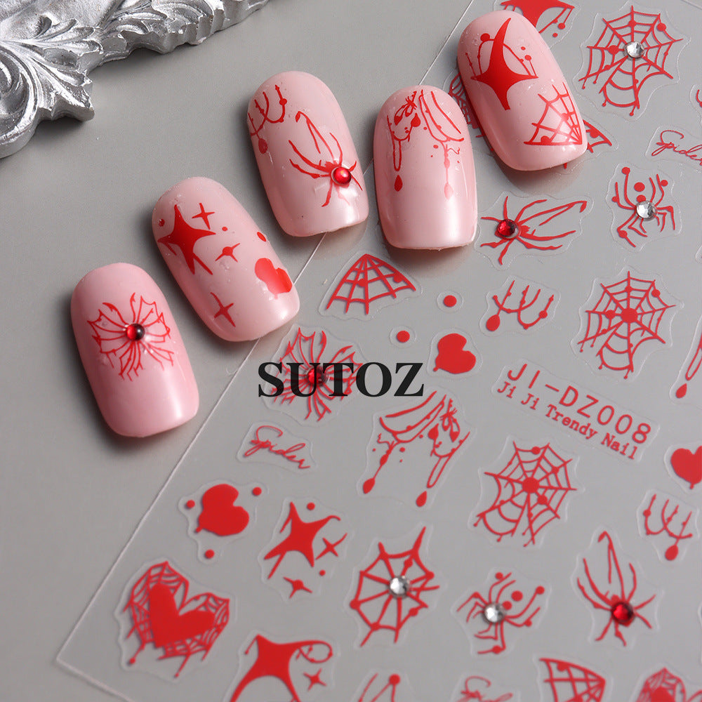 Wholesale  crystal diamond 3D adhesive nail stickers