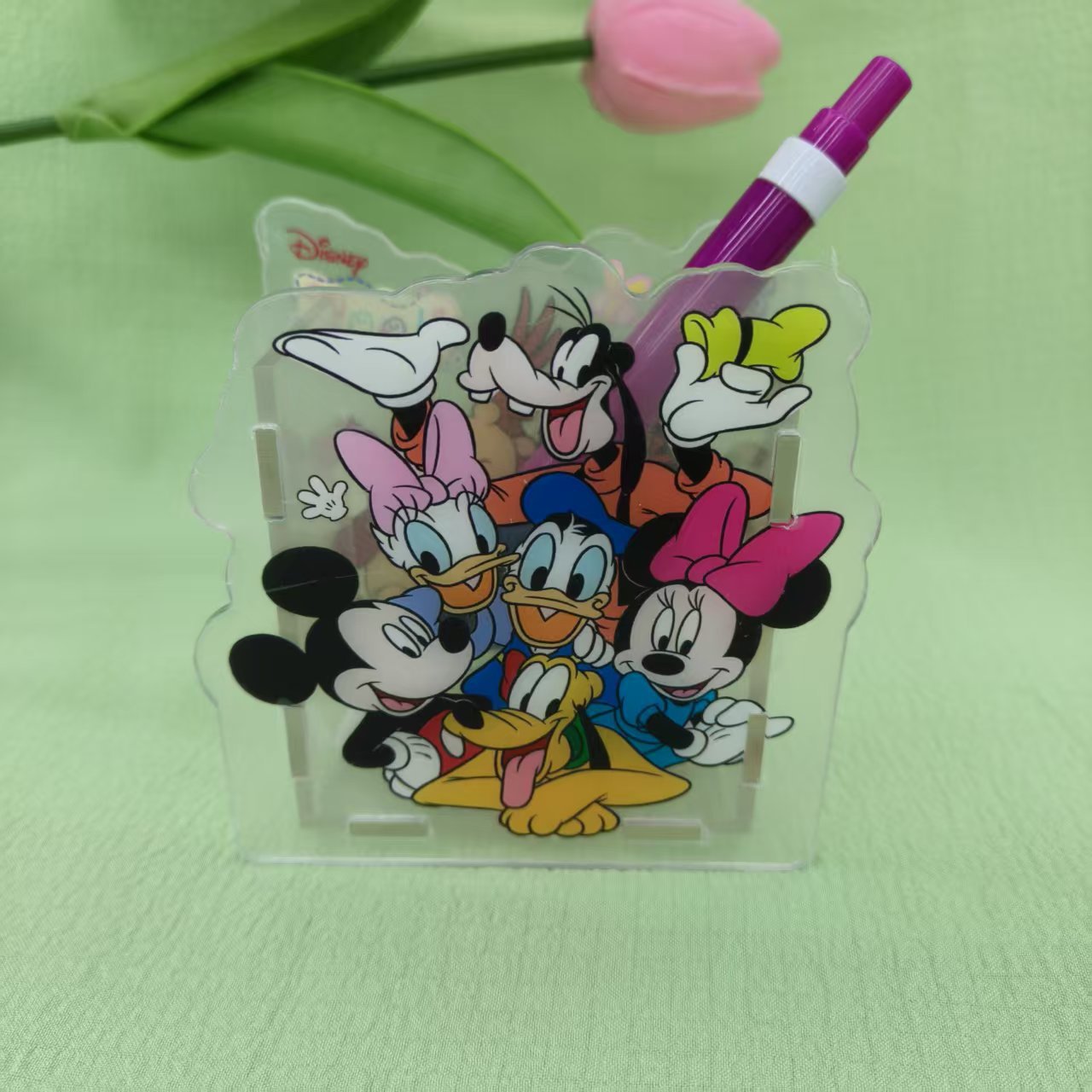 Wholesale  Creative Cute Cartoon Acrylic Pen Holder  OLY Exclusive