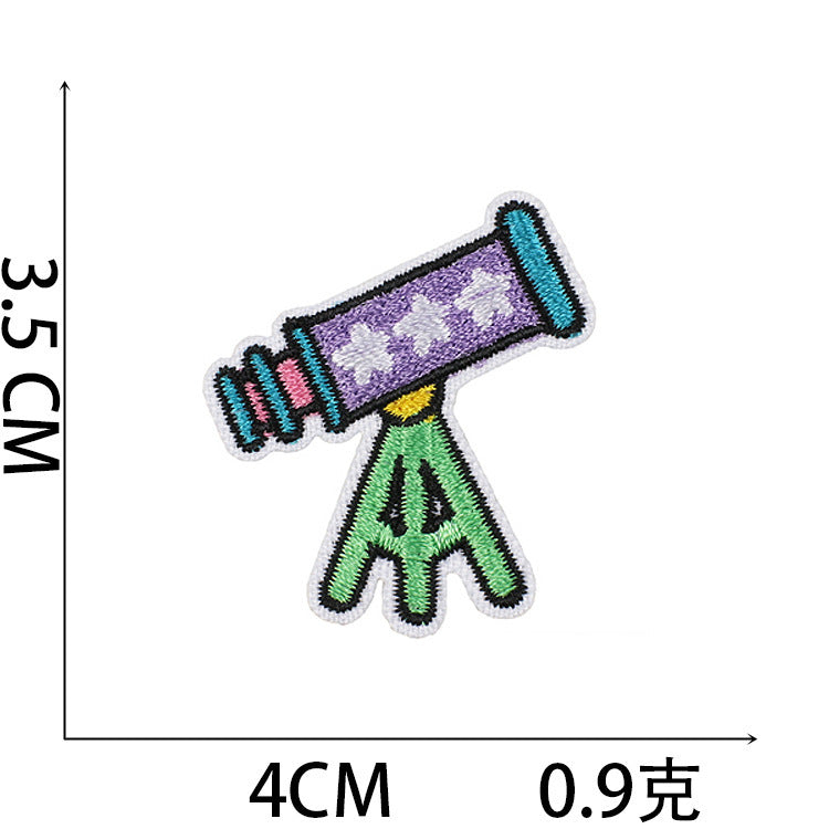 Wholesale Polyester Embroidered Astronaut Rabbit Patch For Clothing Space Bunny Decorative Applique Self Adhesive Gift Resale
