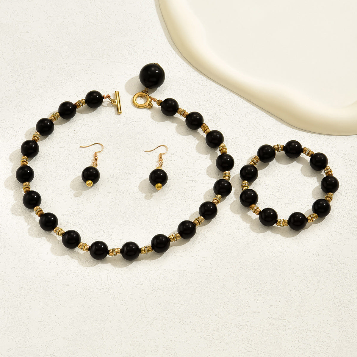 Wholesale Mother of Pearl Earrings Necklace Bracelet Set