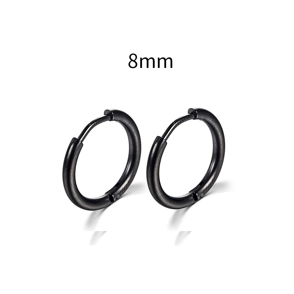 Wholesale Creative Design Stainless Steel Circular Earrings