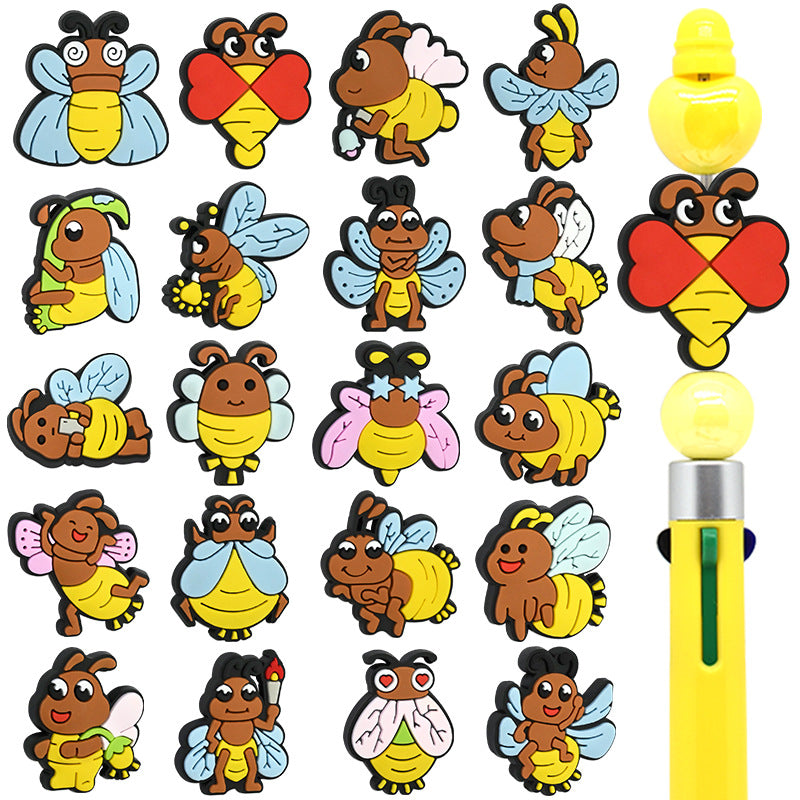 Wholesale Random 100pcs/pack Insect Firefly Pen Beads Focal Beads