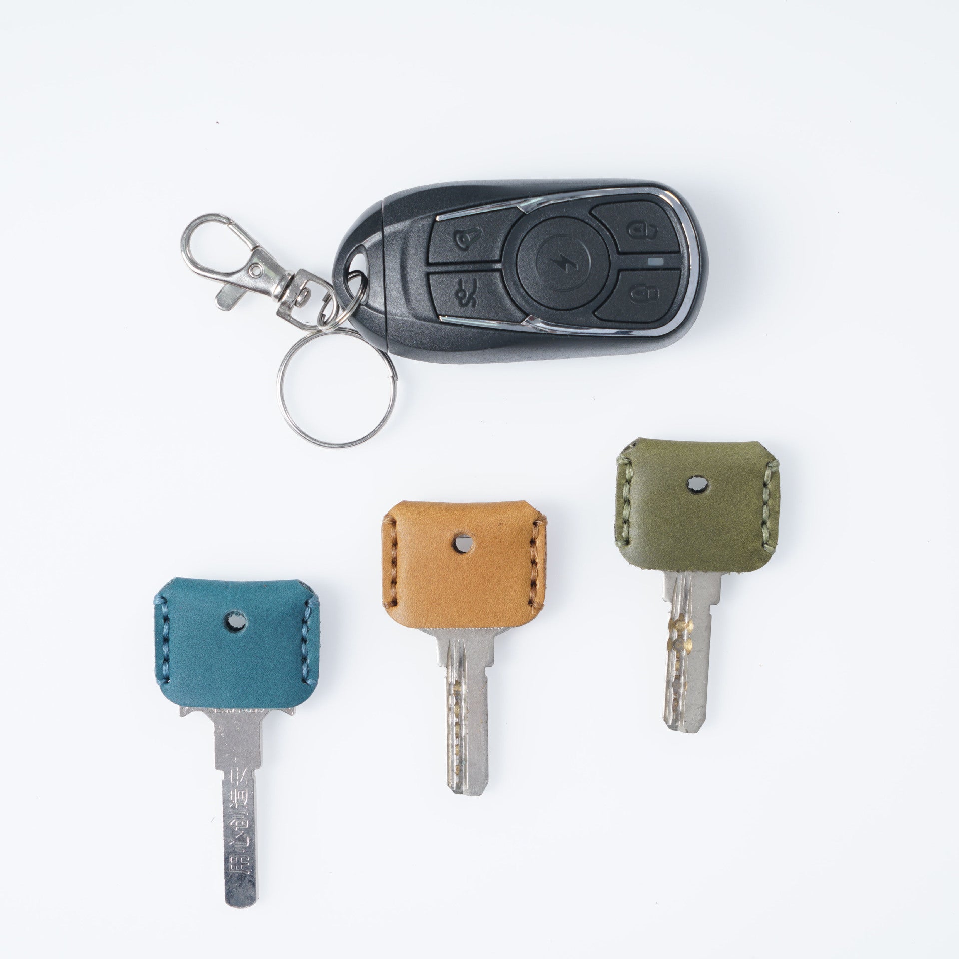 Wholesale Handmade genuine leather vintage cowhide key case