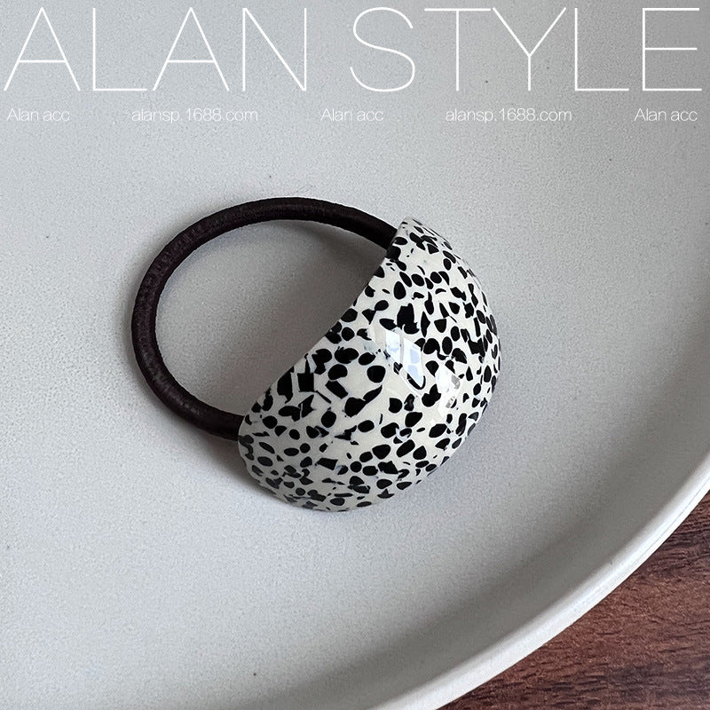 Wholesale Oval Horse Tail Ball Head Temperament Acetate Fiber Hair Scrunchies