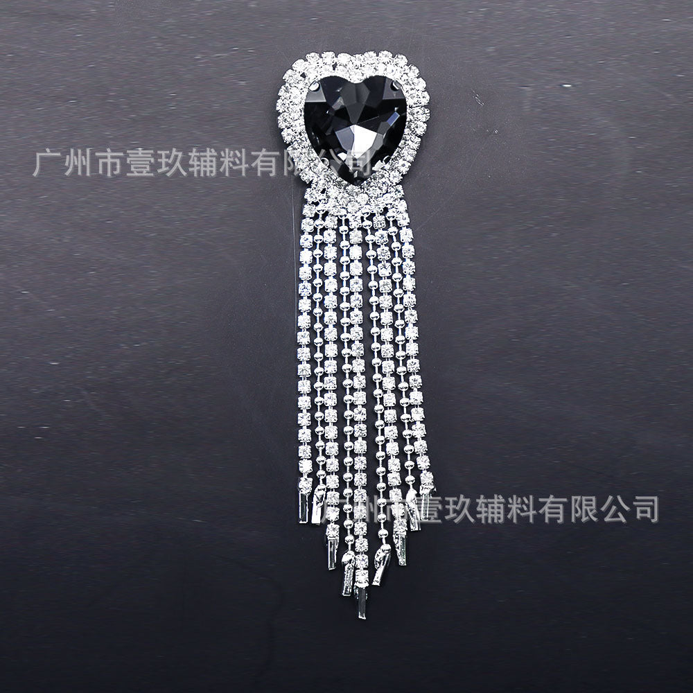 Wholesale Bow Water Diamond Crystal Chest DIY Patches