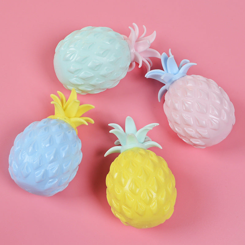 Wholesale 12PCS/PACK TPR Flour Pineapple Stress Relief Balls