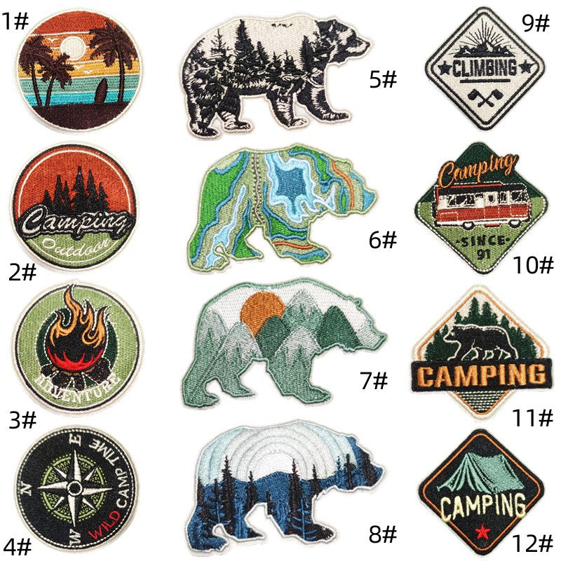 Wholesale Cartoon Animal Landscape DIY Patches