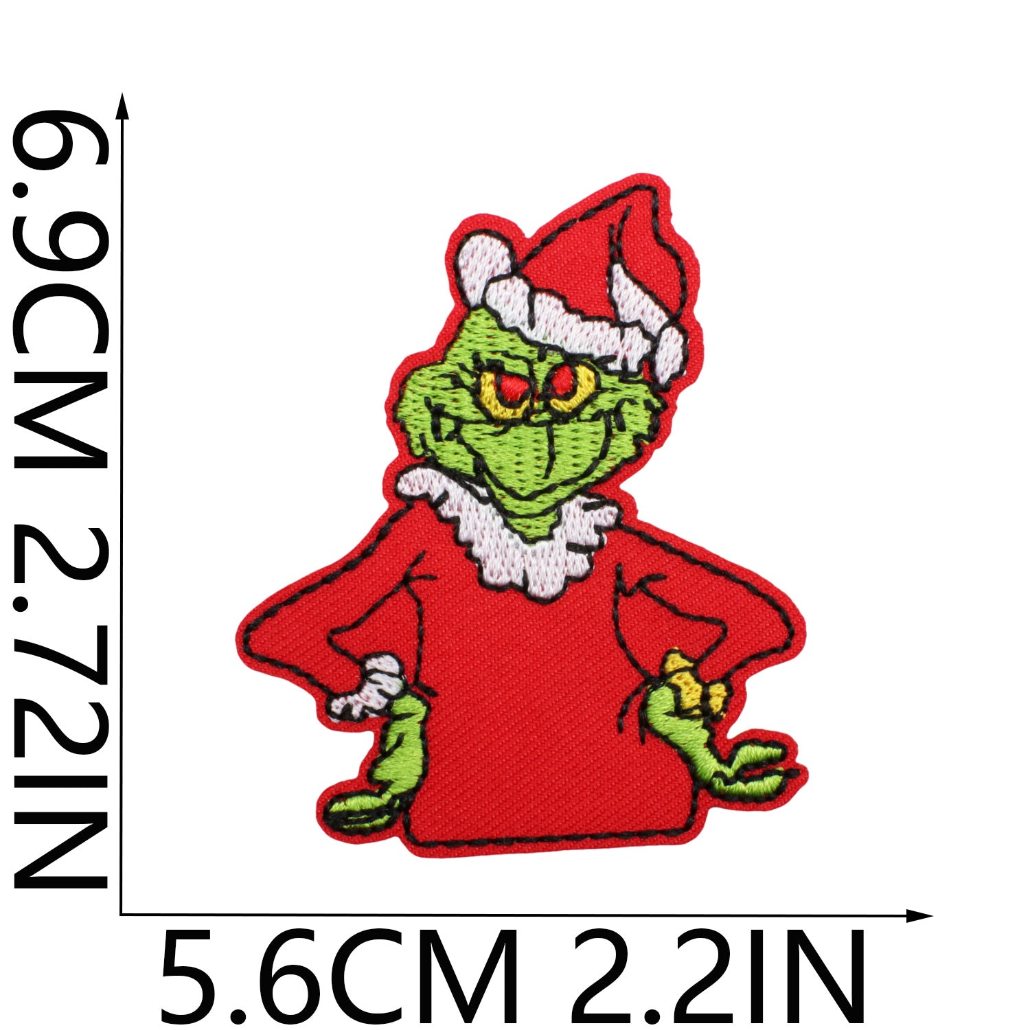 Wholesale Embroidered Christmas Patch Funny Holiday Design Polyester Thread Applique For Clothing Resale  OLY Exclusive