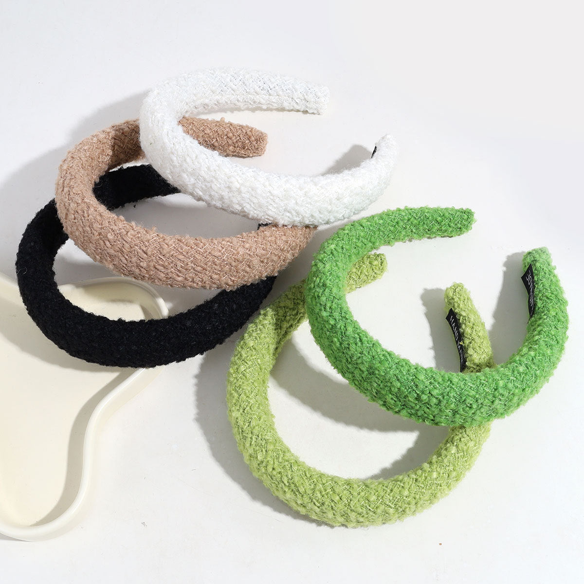 Wholesale Lamb Velvet Solid Color Sponge Hair Hoops