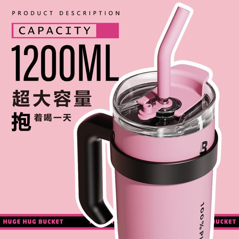 Wholesale Big and large capacity portable thermos cup with high appearance