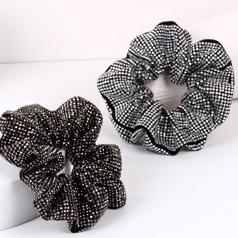 Wholesale Rhinestone Large Intestine Hair Rings
