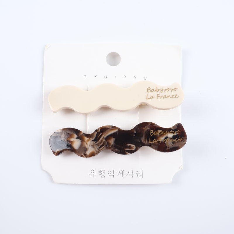 Wholesale Handmade Acetate Hair Clip Tortoise Shell Vintage French Style Women S Side Clip Hair Accessory