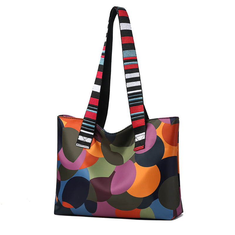 卸売オックスフォード布大容量プリントショルダーバッグ