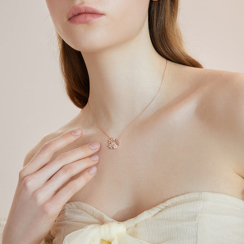 Wholesale Butterfly Shell Silver Necklaces