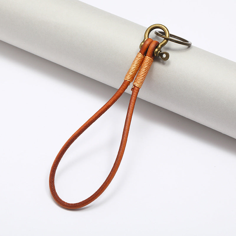 Wholesale Top Layer Cowhide Key Chain