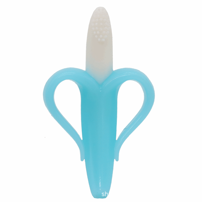 Wholesale Banana Silicone Teether Baby Toothbrush