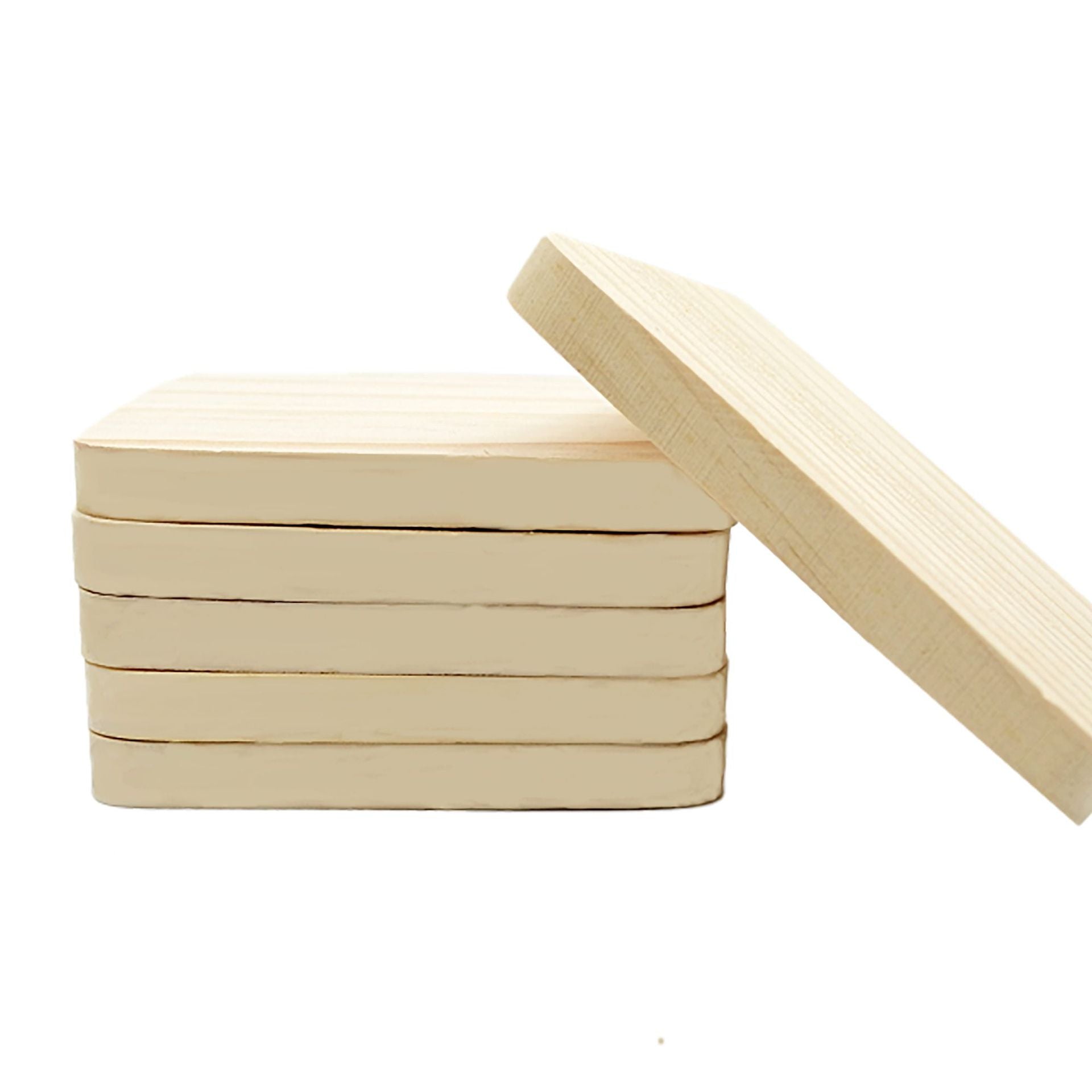 Wholesale Factory direct wooden coasters logo lettering square round love wooden coasters household wooden coasters