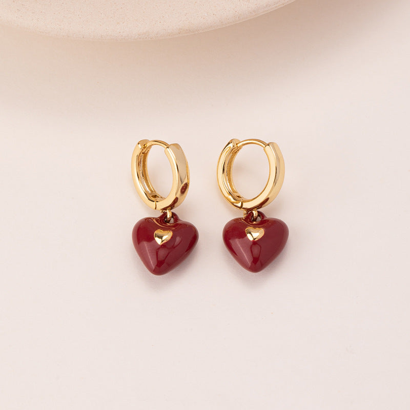 Wholesale Delivery Vintage Love Square Earrings