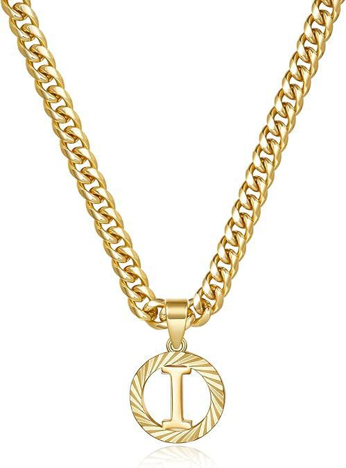 Wholesale Hollow-out 26 gold letter necklace