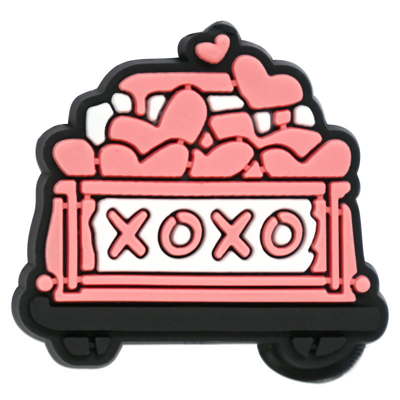 Wholesale  Random  100pcs/pack Valentine' s Day Beads Focal Beads