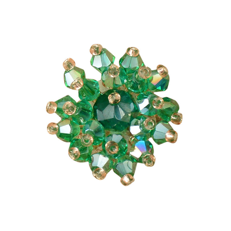 Wholesale DIY Handmade Beaded Crystal Flower Patch Hat Clothing Decoration