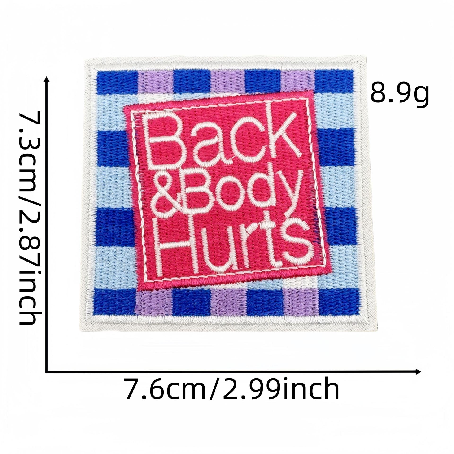 Wholesale Cartoon Fun Quirky Style English Letter Animal Character Velcro Badge Patch