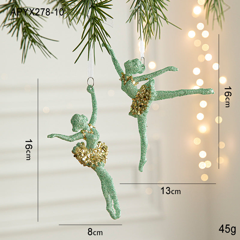 Wholesale Christmas Green Butterfly Ornaments