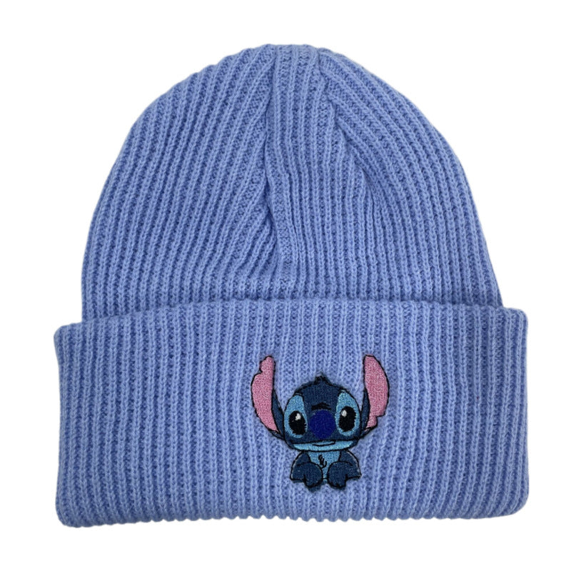 Wholesale Embroidered Autumn and Winter Outdoor Warm Cartoon Anime Yarn Hat