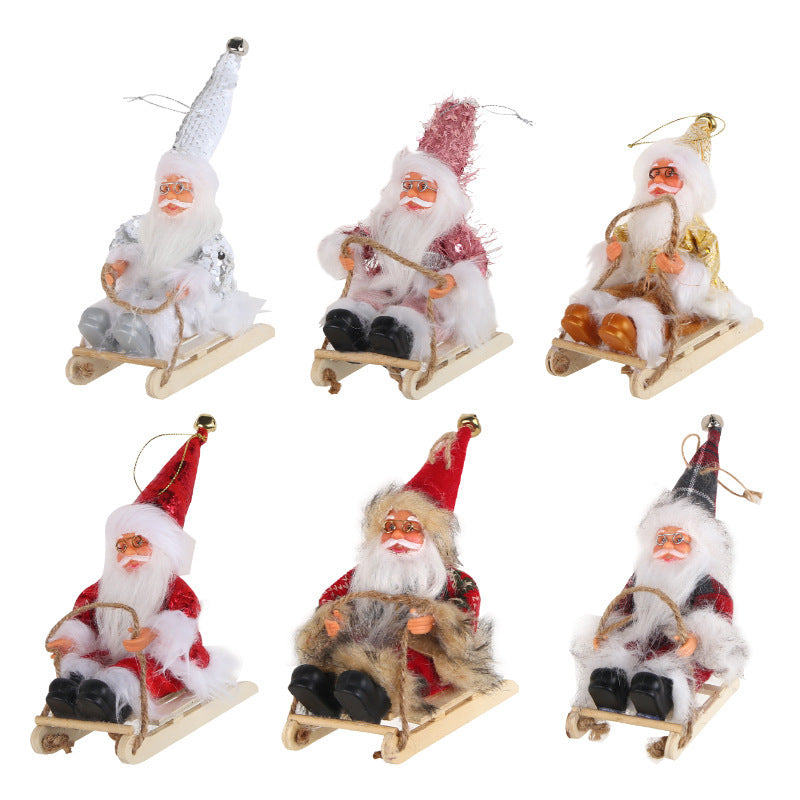 Wholesale Enamel Santa Claus Doll Decorations