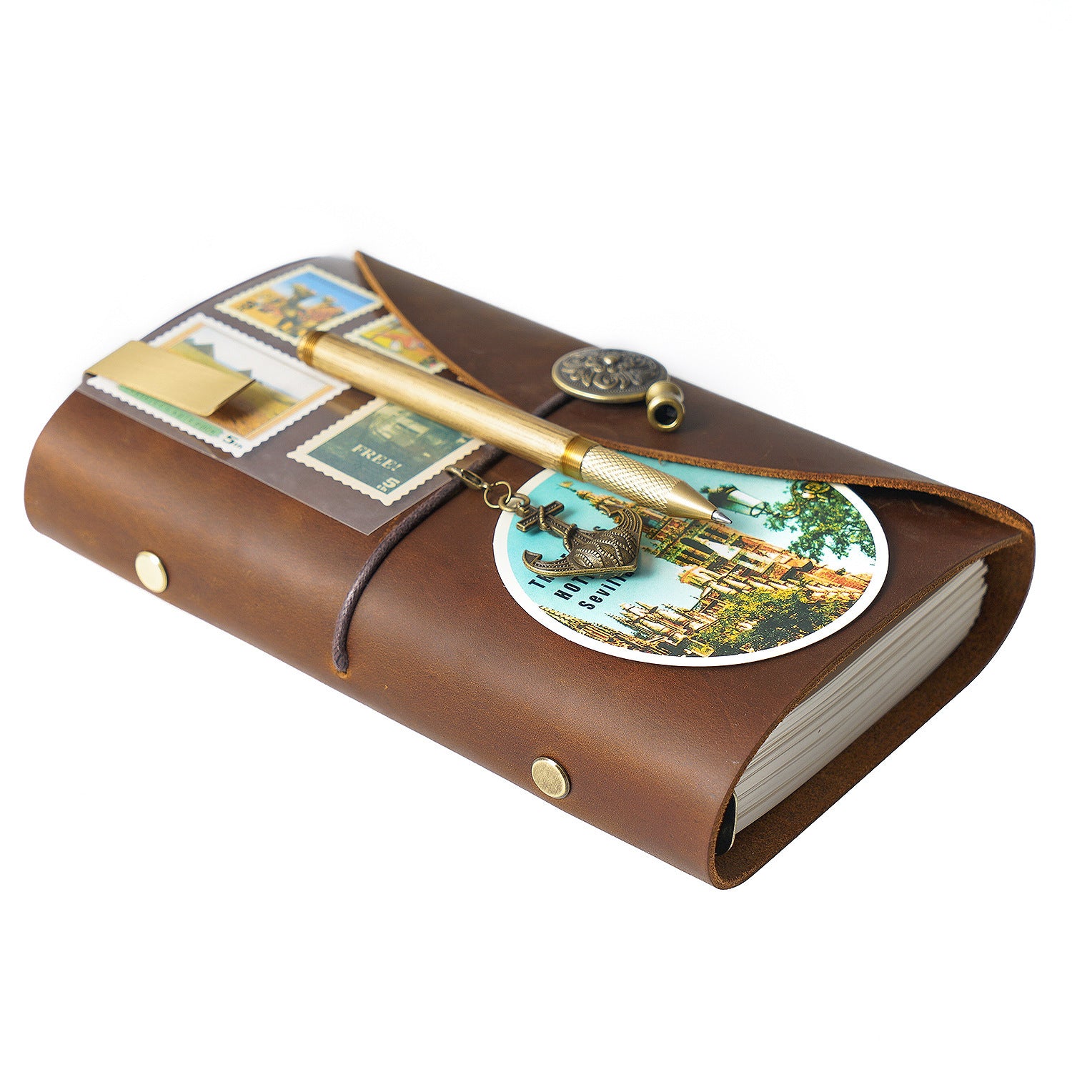 Wholesale A6 Corsair Retro Creative Cowhide Notebook