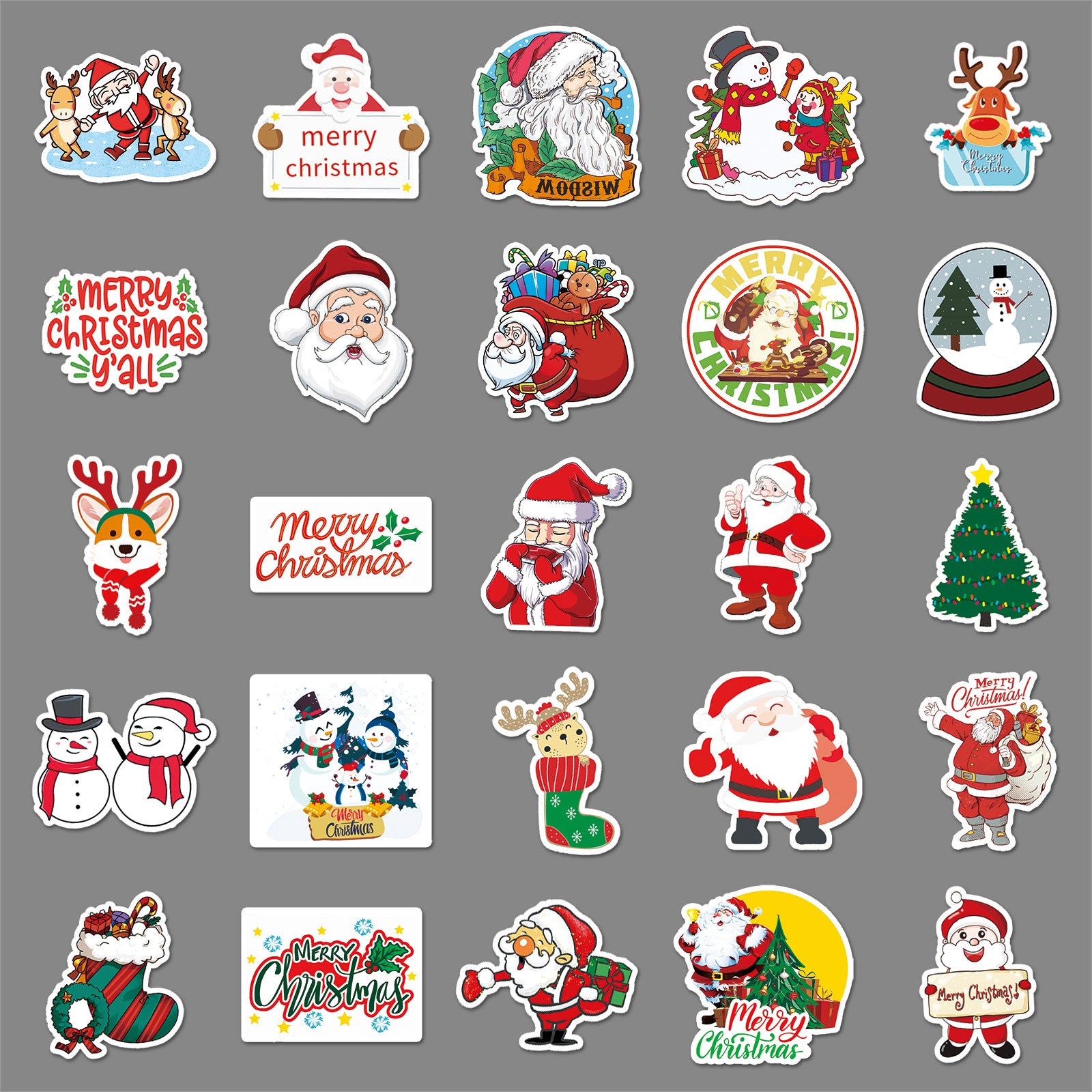 Wholesale 50pcs/ pack Christmas Graffiti Stickers  Stickers