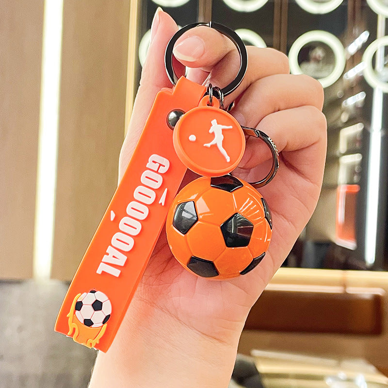 Wholesale Football World Cup Silicone Keychain
