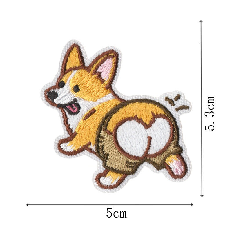Wholesale Funny Career Dogs Embroidered Patch Set Iron On No Sew Applique For Clothing Backpacks Trendy Decorative Gift 9 Pieces