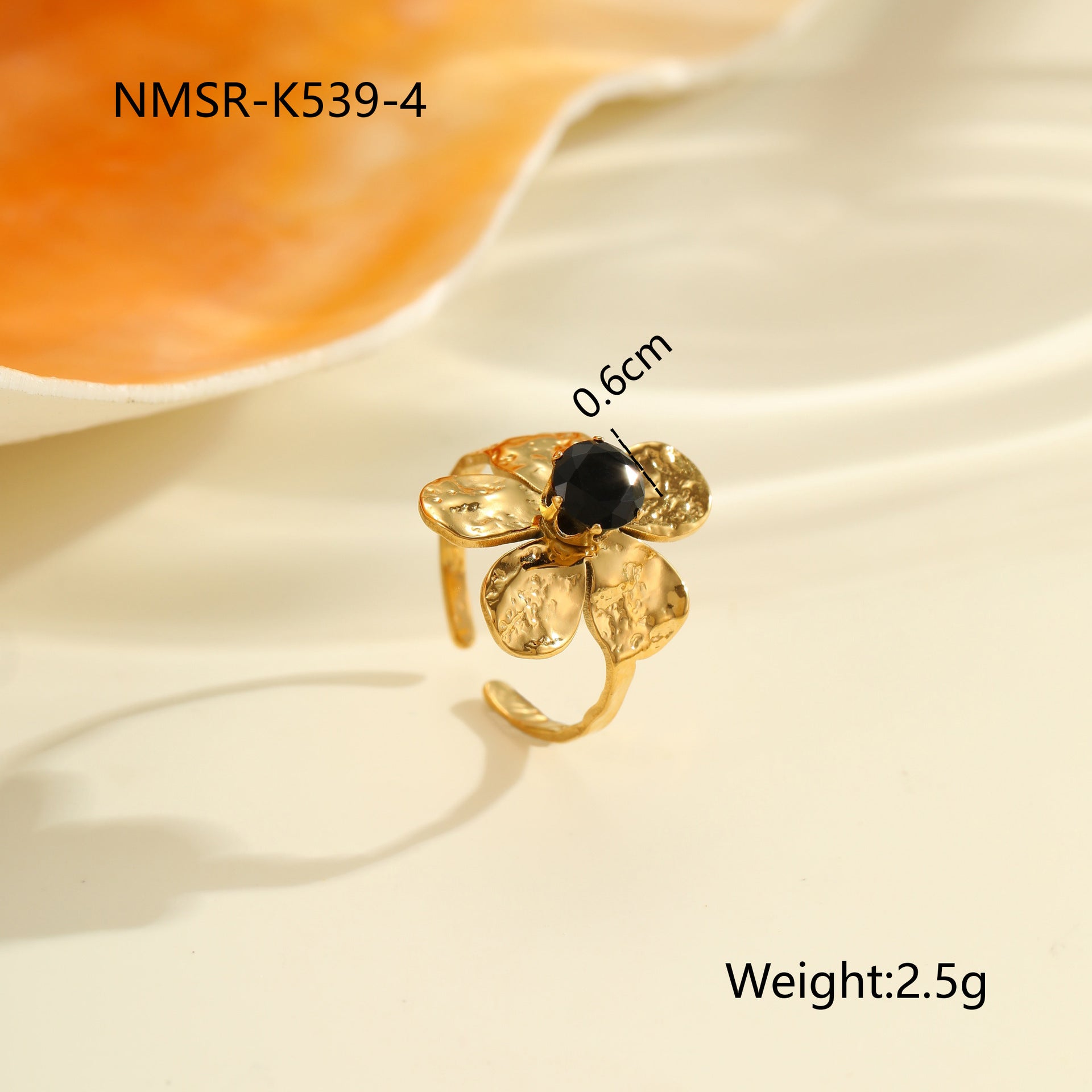 Wholesale light luxury ring that does not fade open ring