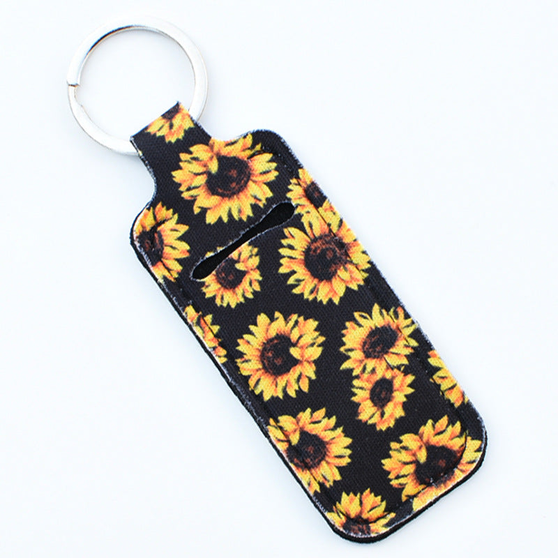 Wholesale Cactus Leopard Print Rose Flower Lipstick Set Keychain