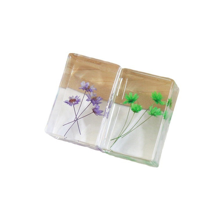 Wholesale 6pcs Small Star Flower Resin Crafts Real Flower Handmade Dripping Glue Ornaments