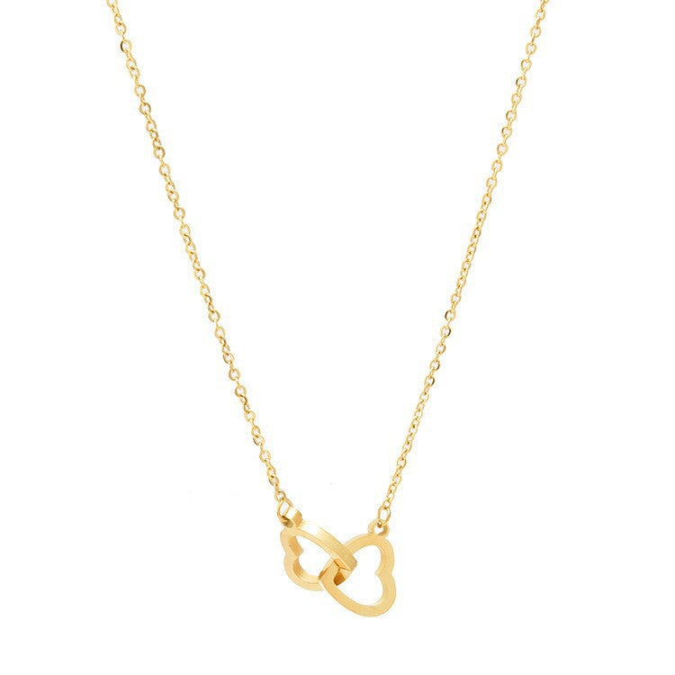 Wholesale Heart-shaped Necklace  Titanium Steel